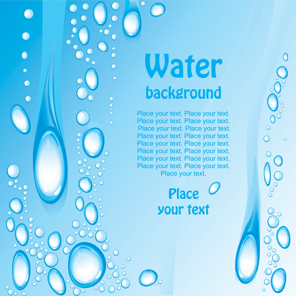 free vector Beautiful blue water background